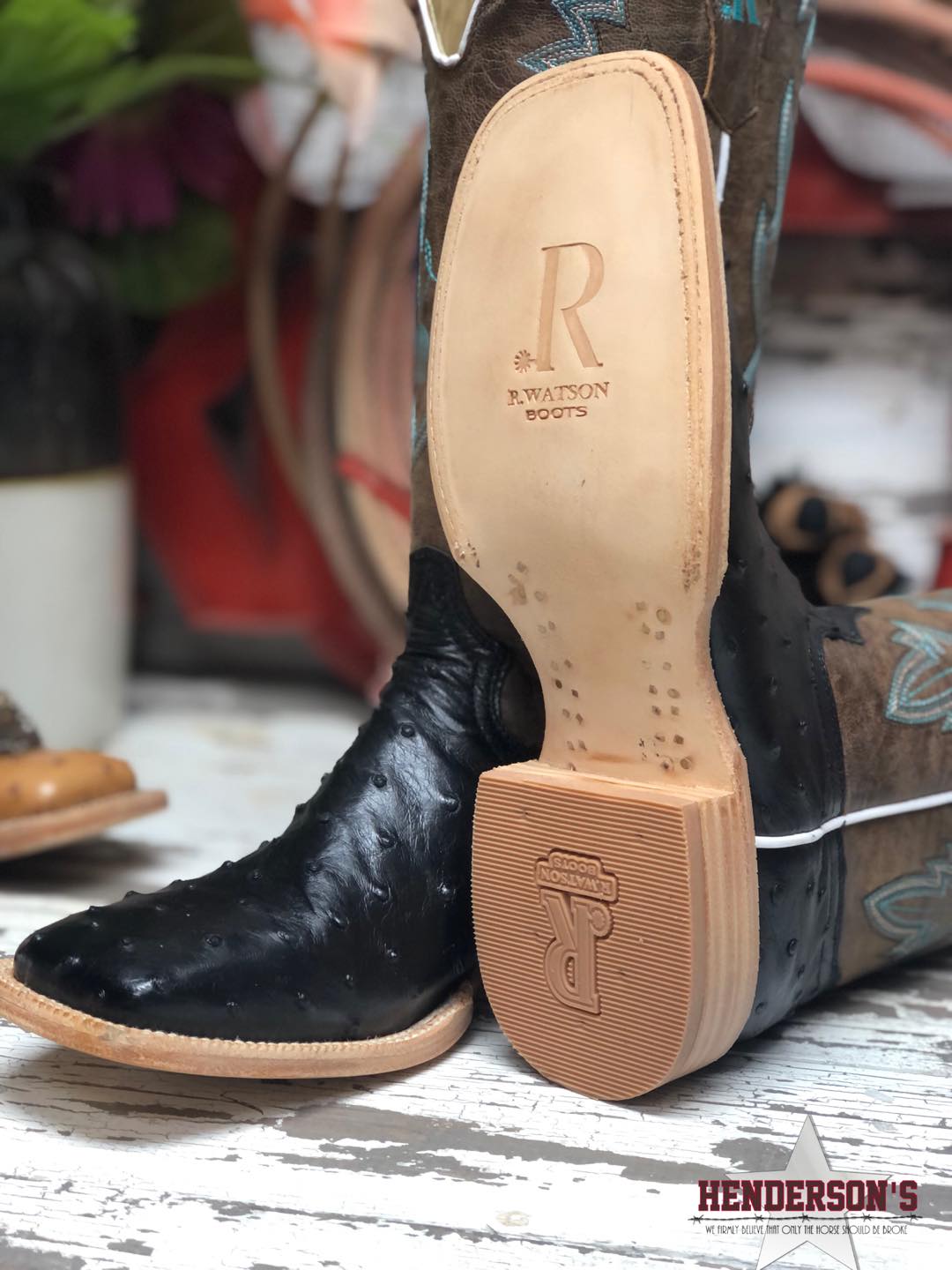 Black & White Bruciato Full Quill Women's Boots R. Watson