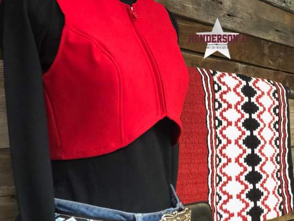 DIY Ultimate Bolero ~ Black Red & Royal Vest Cowgirl Junk Co.