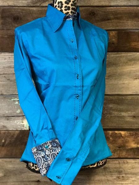 Buckstitch Show Shirt Show Shirt Royal Highness Turquoise 3 X-Large