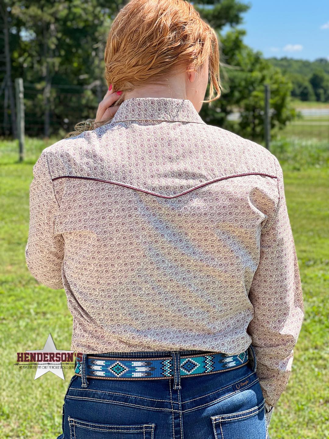 Vintage Floral Print Shirt - Henderson's Western Store