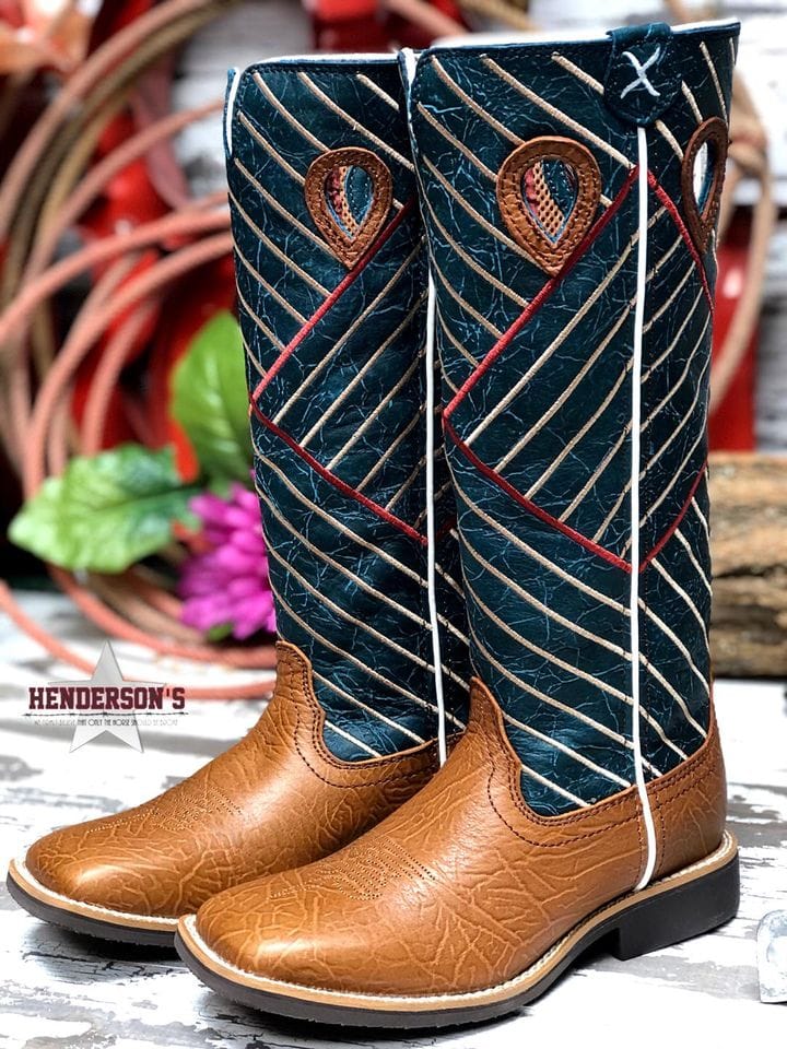 Kid's Buckaroo Boots ~ Green Children's Boots Twisted X