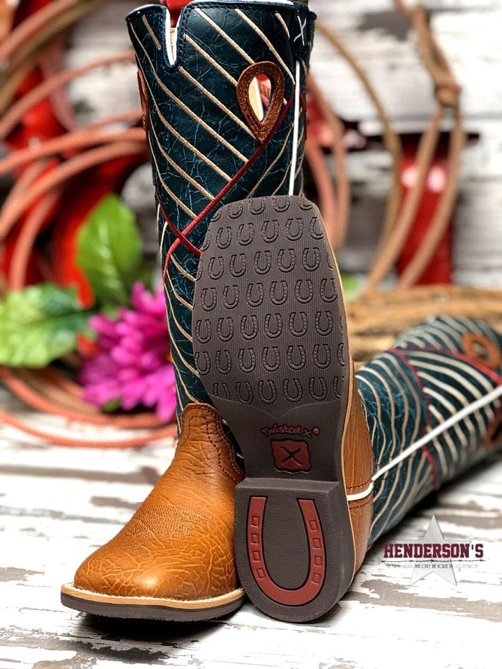 Kid's Buckaroo Boots ~ Green Children's Boots Twisted X