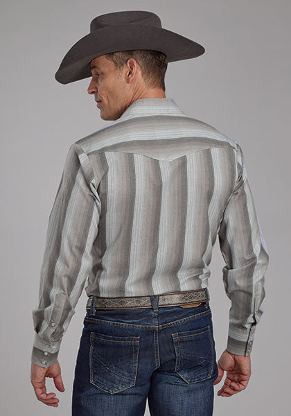 Grey Stripe Shirt by Roper - Henderson's Western Store