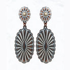 Western Copper Howlite Post Earrings - Henderson's Western Store
