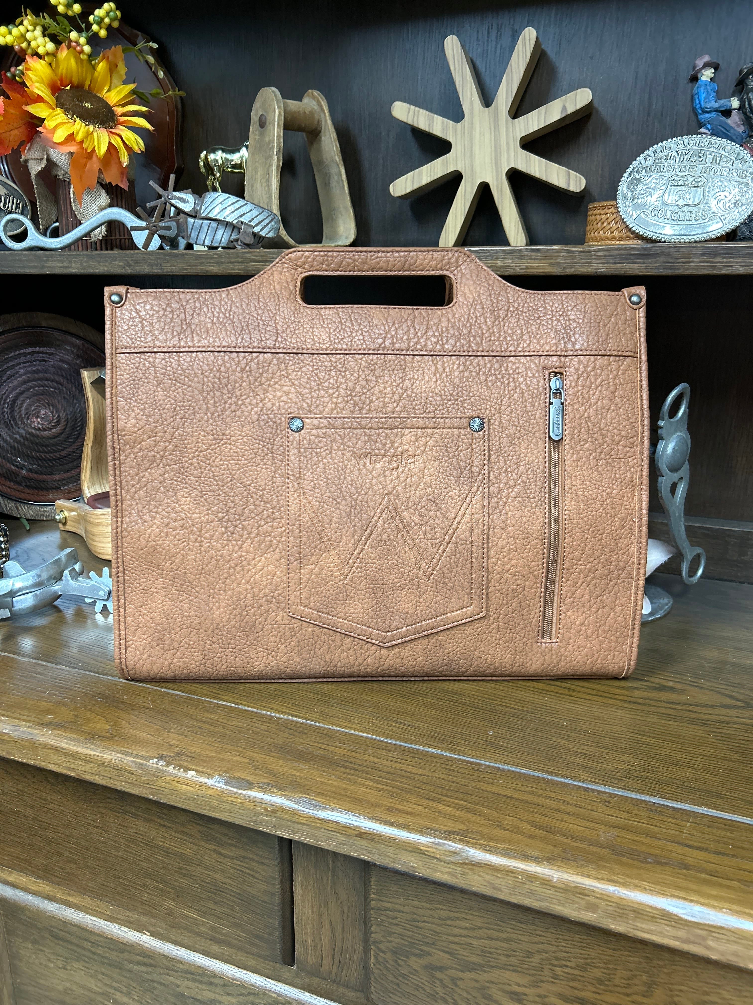 Wrangler Genuine Cowhide Carry-All Tote/Crossbody - Henderson's Western Store