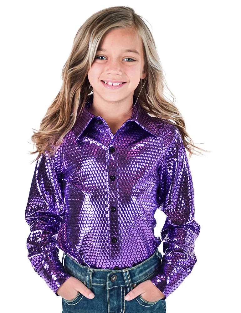 Foil Metallic Pullover Button Up - Henderson's Western Store