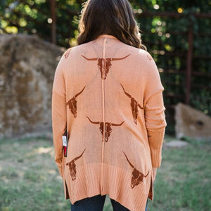 Load image into Gallery viewer, Ladies Sweater W/Longhorn by Rock &amp; Roll - Henderson&#39;s Western Store