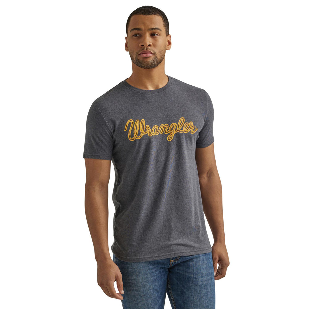 Men's Wrangler Year-Round Tee ~ Charcoal - Henderson's Western Store