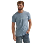 Men's Wrangler Year-Round Tee ~ Heather Ashley Blue - Henderson's Western Store