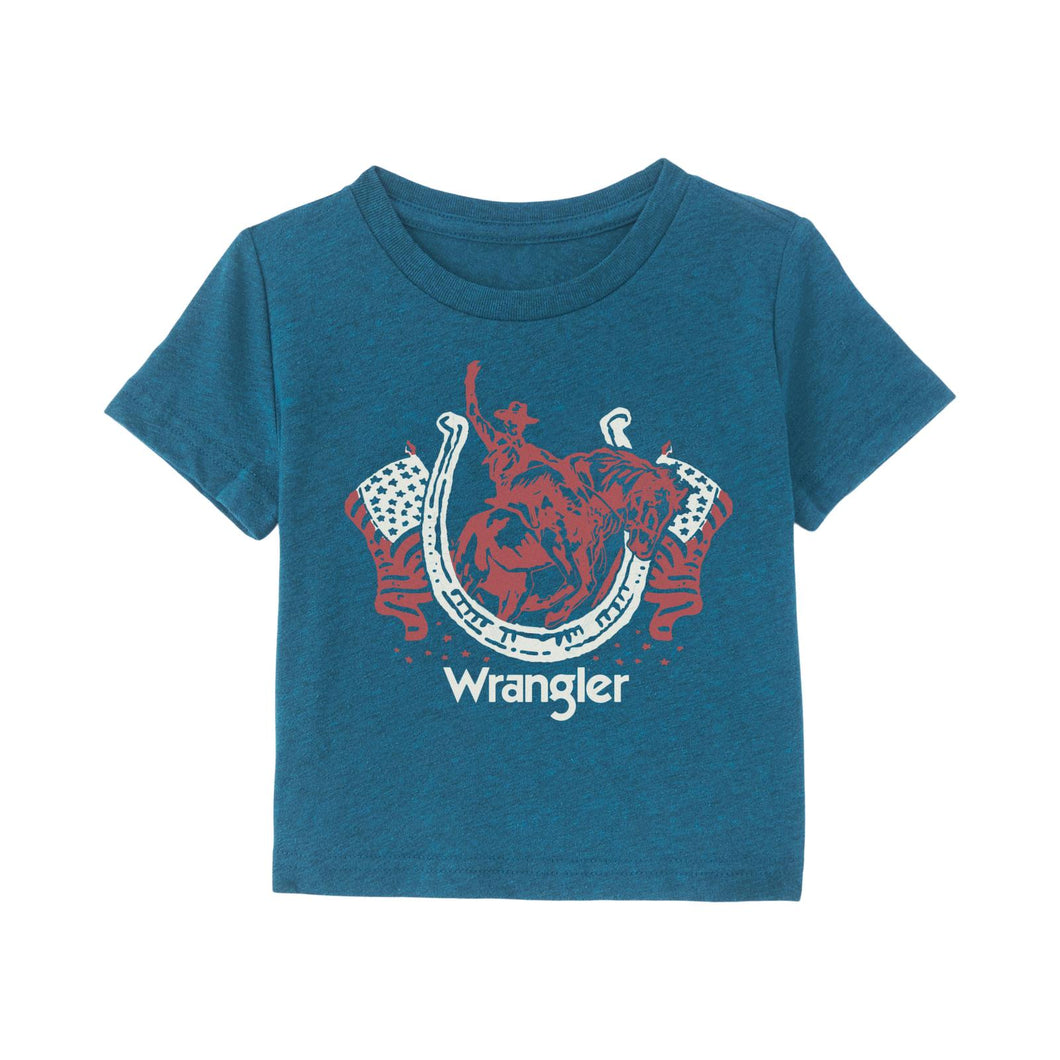 Wrangler Infant Tee ~ Cyan Pepper - Henderson's Western Store