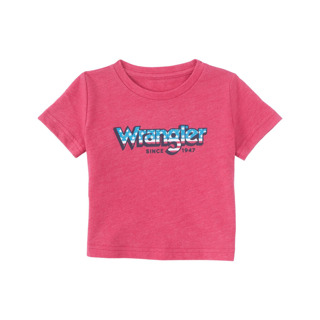 Wrangler Infant Logo Tee ~ Heather Red - Henderson's Western Store