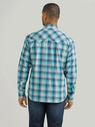 Men's Wrangler Retro Plaid ~ Turquoise - Henderson's Western Store