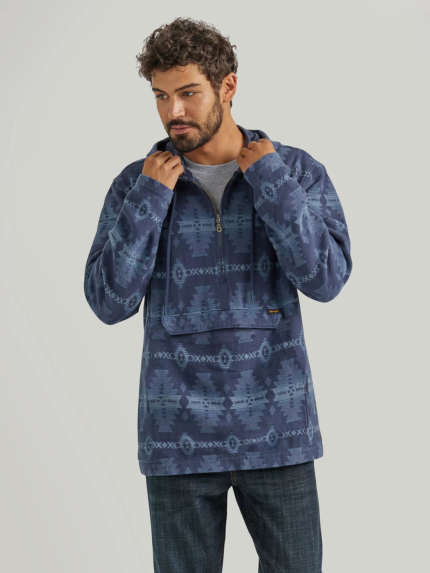 Men's Jacquard Hooded Pullover by Wrangler - Henderson's Western Store