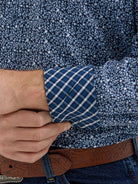 George Strait Shirt by Wrangler ~ Navy - Henderson's Western Store