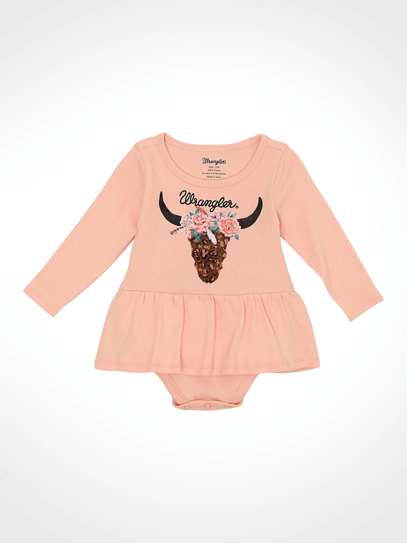 Wrangler Baby Skirted Bodysuit ~ Coral - Henderson's Western Store
