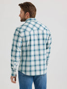 Men's Wrangler Retro Plaid ~ Teal Blur - Henderson's Western Store