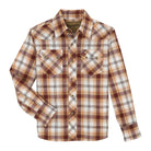 Boy's Retro Wrangler Plaid ~ Maroon - Henderson's Western Store