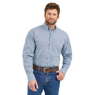 George Strait Shirt by Wrangler ~ Blue Geo - Henderson's Western Store