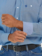 George Strait Shirt by Wrangler ~ Dusty Blue - Henderson's Western Store