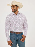 Wrangler 20X Competition Shirt ~ Pink Sangria - Henderson's Western Store