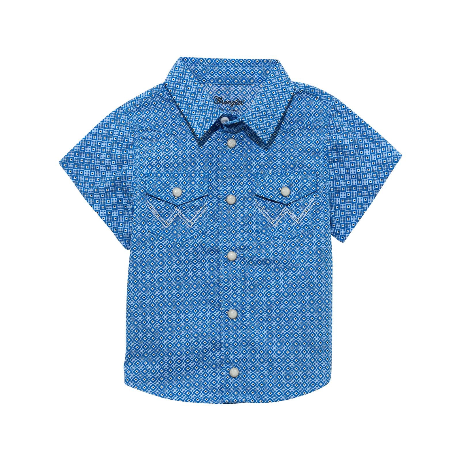 Wrangler Baby Boy Shirt ~ Blue - Henderson's Western Store