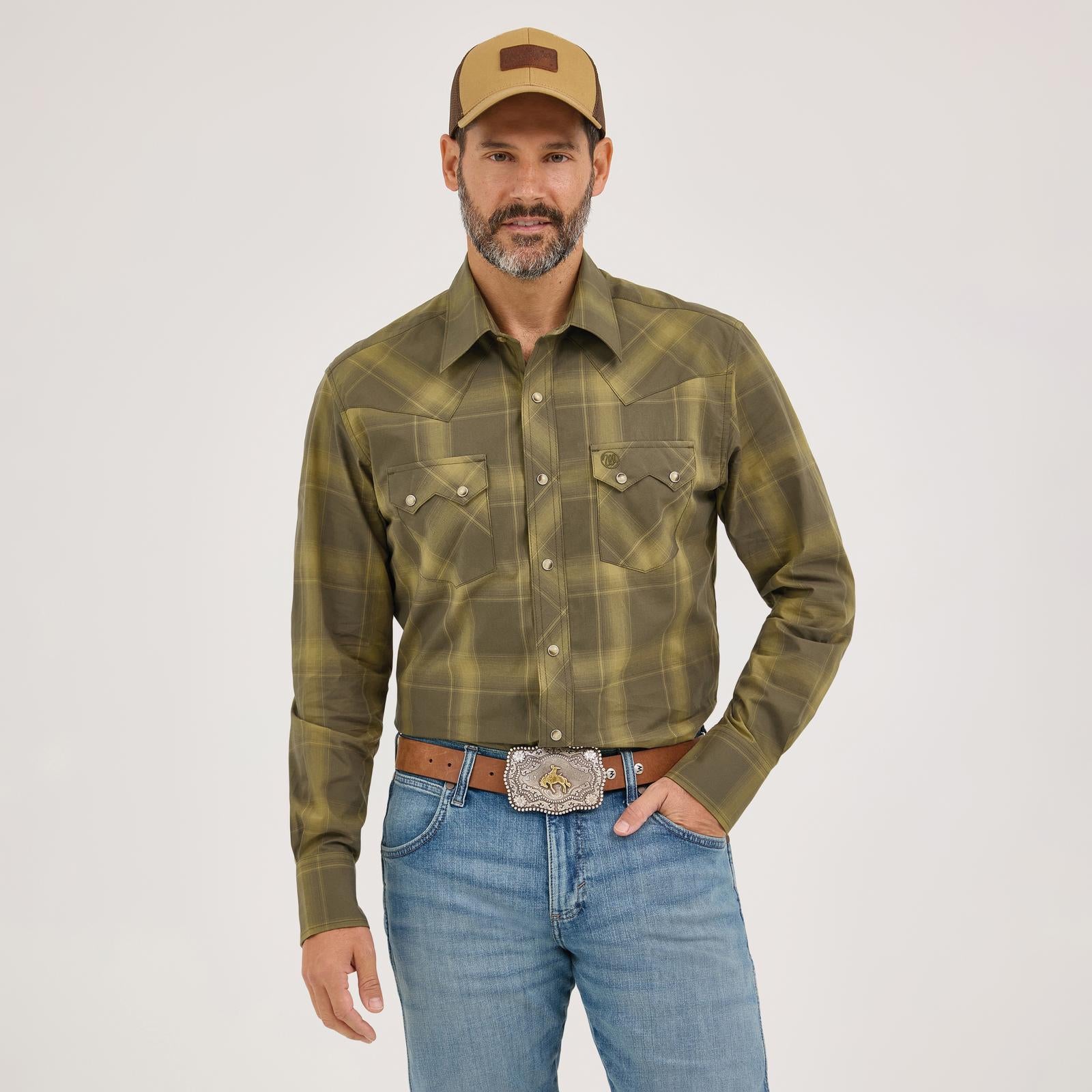 Men's Wrangler Retro Plaid - Henderson's Western Store