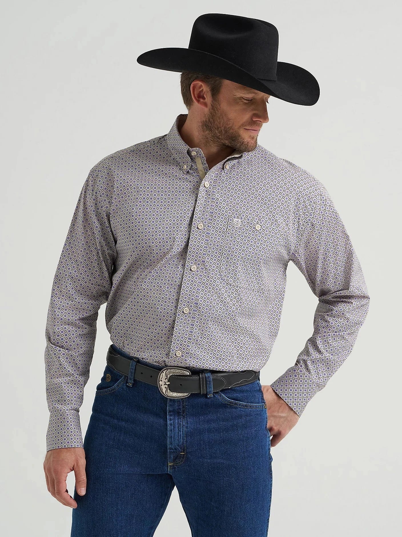 Wrangler Mens George Strait One Pocket Shirt