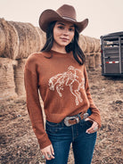 Wrangler Retro® Horse Intarsia Crew Neck Sweater - Henderson's Western Store