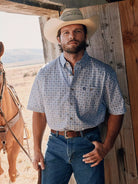 Men's George Strait Shirt ~ Blue - Henderson's Western Store