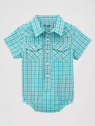 Wrangler Baby Bodysuit ~ Bright Blue - Henderson's Western Store