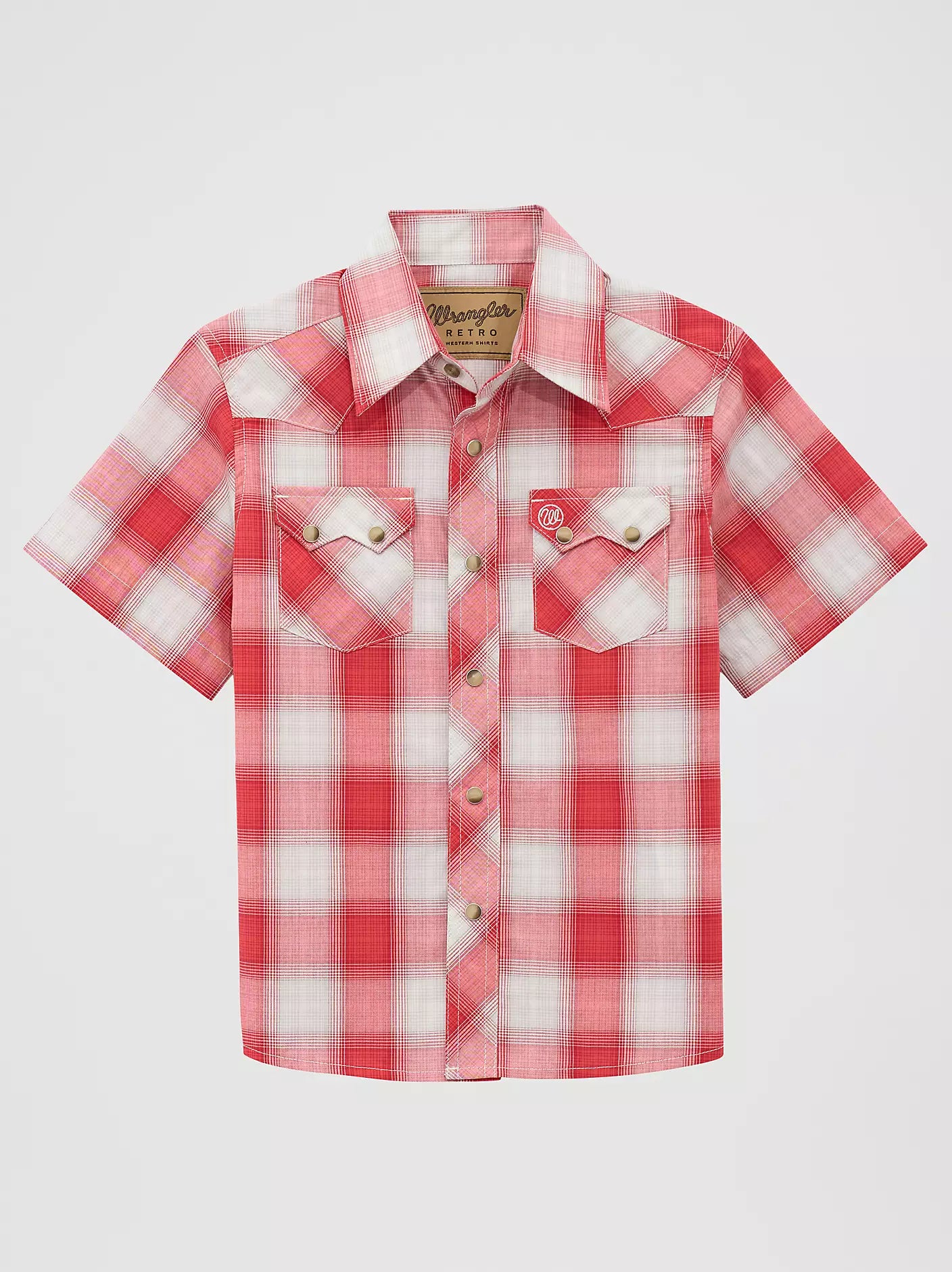 Boy's Retro Wrangler Plaid ~ Red - Henderson's Western Store