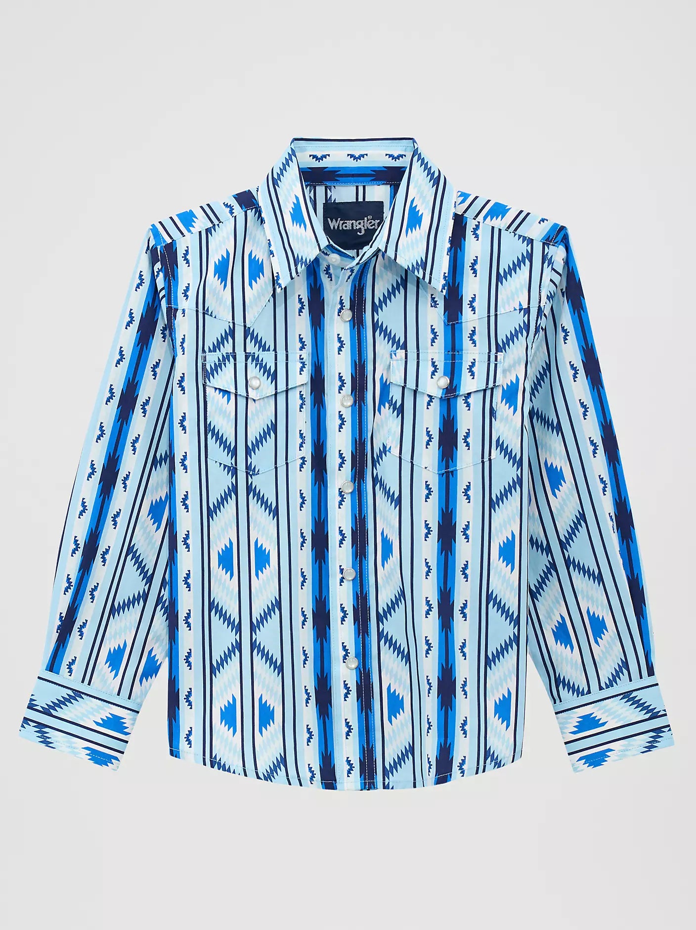 Boy's Blue Checotah by Wrangler - Henderson's Western Store