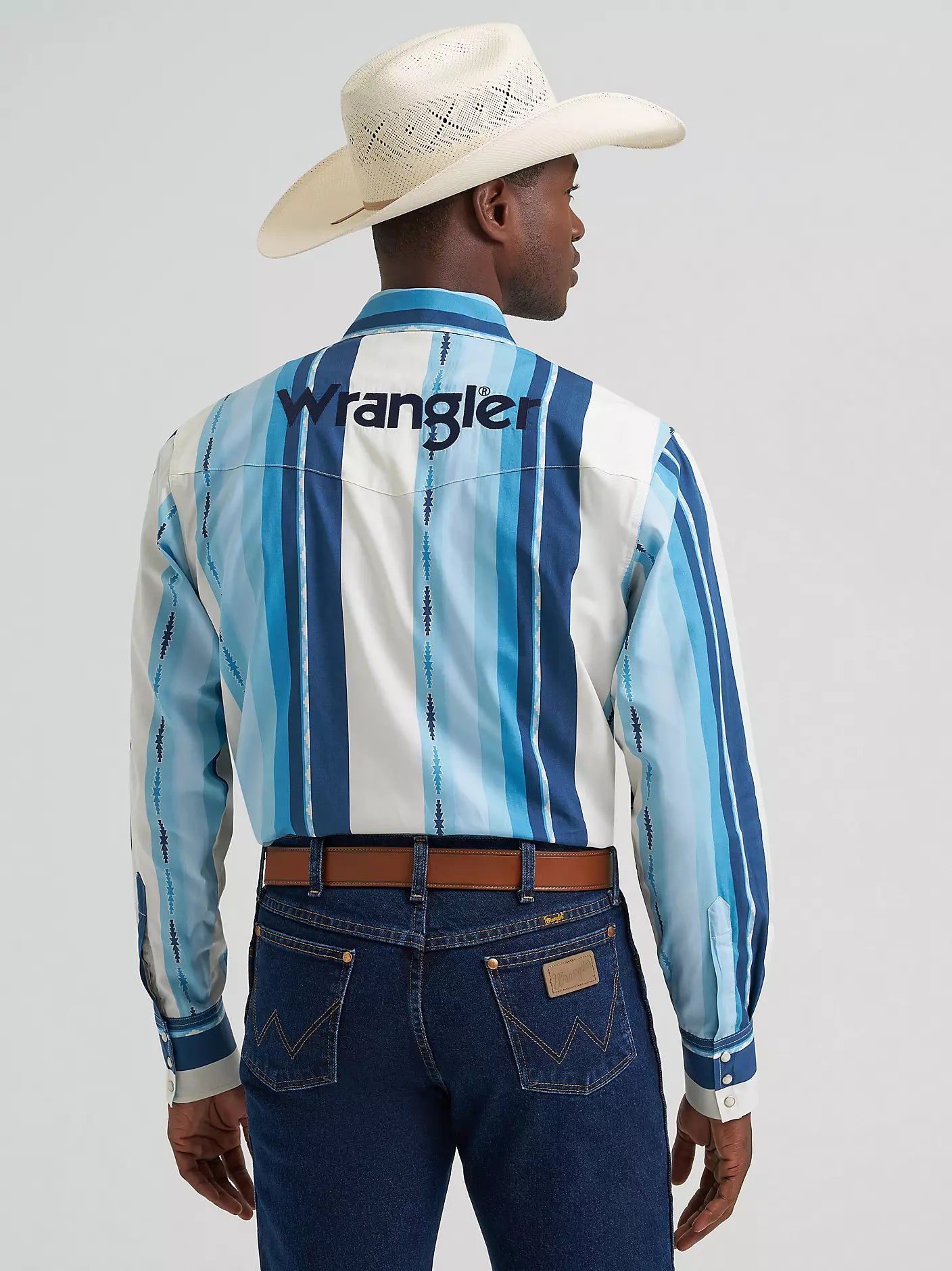 Wrangler® Logo Striped Shirt - Henderson's Western Store