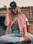 Olivia Western Shirt by Wrangler ~ Red - Henderson's Western Store