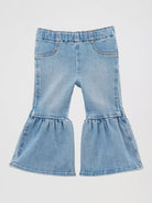 Girl's Wrangler Ruffle Leg Flare Jean - Henderson's Western Store