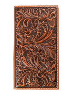 Floral Leather Wallet ~ Checkbook - Henderson's Western Store