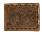 Floral Buck Laced Wallet ~ Bi-Fold - Henderson's Western Store