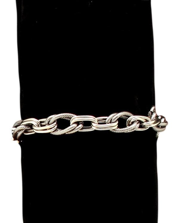 Silver Strike Bracelet ~ Rope Link - Henderson's Western Store