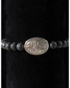 Silver Strike Bracelet ~ Lava Bead Stretch - Henderson's Western Store