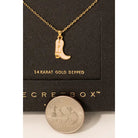 Secret Box Charm Necklace ~ Boot - Henderson's Western Store