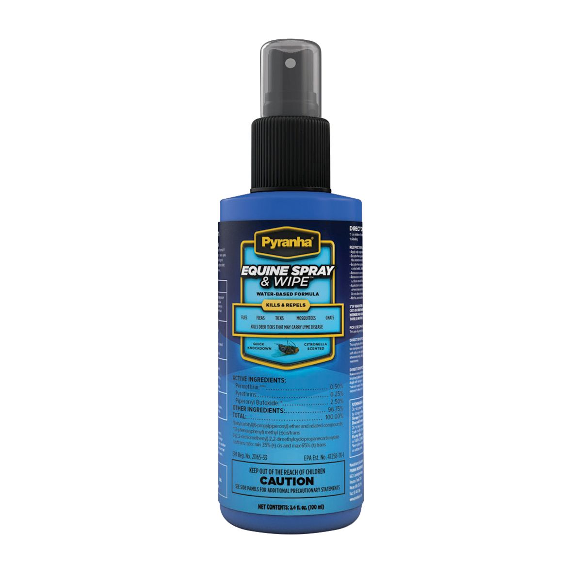 Pyranha Equine Spray & Wipe ~ 3.4 oz - Henderson's Western Store