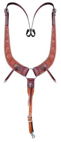 Pulling Collar ~ Floral Tooled - Henderson's Western Store
