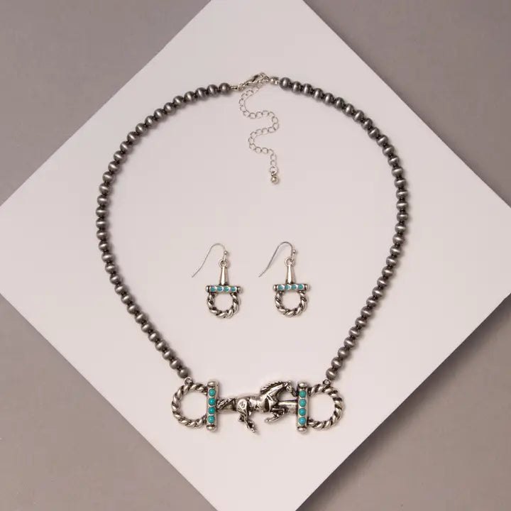 Western Horsebit Navajo Necklace - Henderson's Western Store