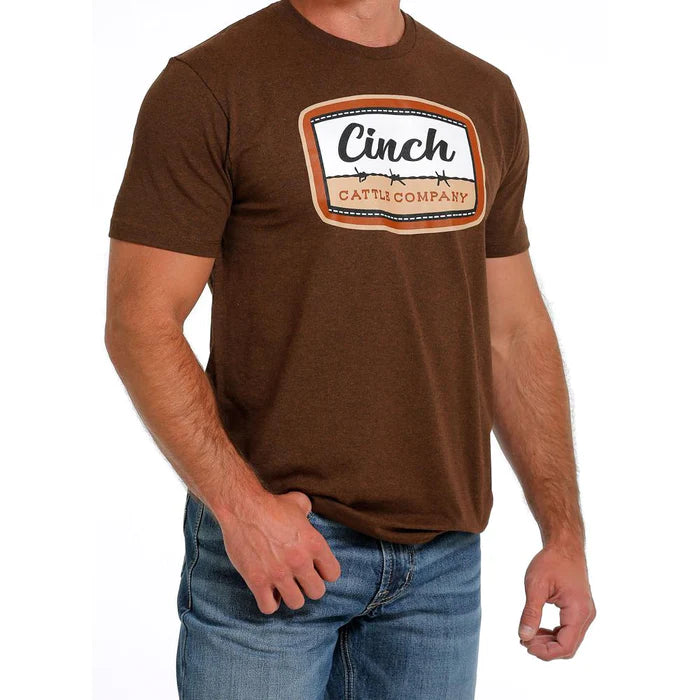 Cinch Classic Logo Tee ~ Brown - Henderson's Western Store