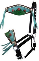 Nylon Bronc Halter ~ Cactus - Henderson's Western Store