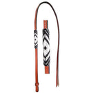 Leather Over & Under W/Black & White Beads - Henderson's Western Store