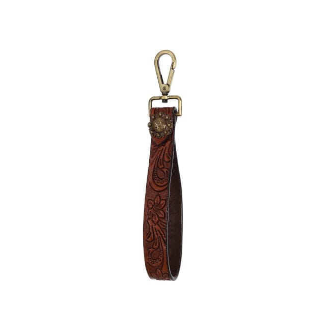 Leather Key Chain ~ Floral Gleam - Henderson's Western Store