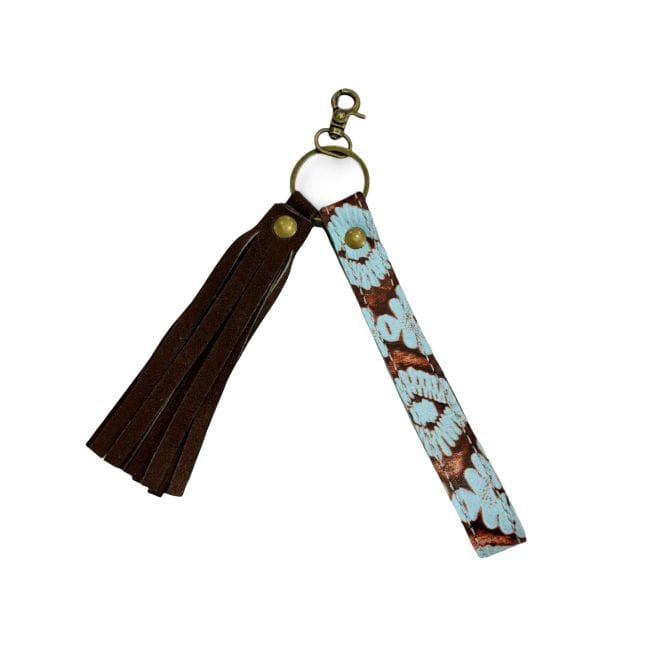 Leather Key Chain ~ Aztec Echoes - Henderson's Western Store