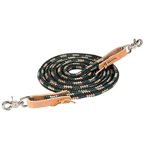 8' Poly Roper Reins with Scissor Snap - Henderson's Western Store