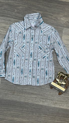 Girl's Aztec Print Shirt by Panhandle - Henderson's Western Store